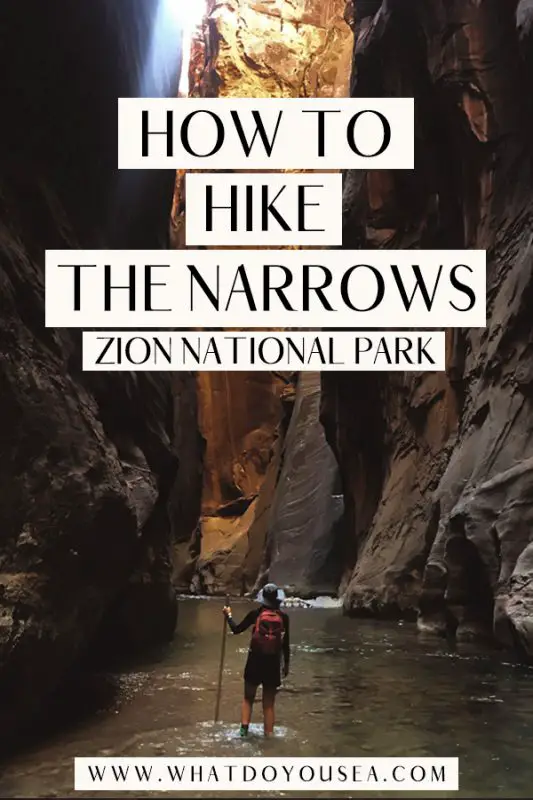 If you’re heading to Zion National Park and planning on conquering the Zion Narrows hike, then I hope you’re prepared to tackle one of the most beautiful hikes in the entire world. In this blog post, I cover absolutely everything you need to know to hike the Narrows: what to pack, hiking details, FAQs, trail descriptions, routes, the permit process, and more! #zionnarrowshike #thenarrowshike