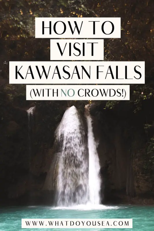 Kawasan Falls is one of the most iconic, photographed waterfalls in the Philippines, and if you love an adventure and have a knack for photography, you don’t want to miss this waterfall! While it can seem touristy from the media, I share in this full guide how you can maximize your time at these beautiful Kawasan waterfalls! #kawasanfalls #cebu #cebuisland #philippines