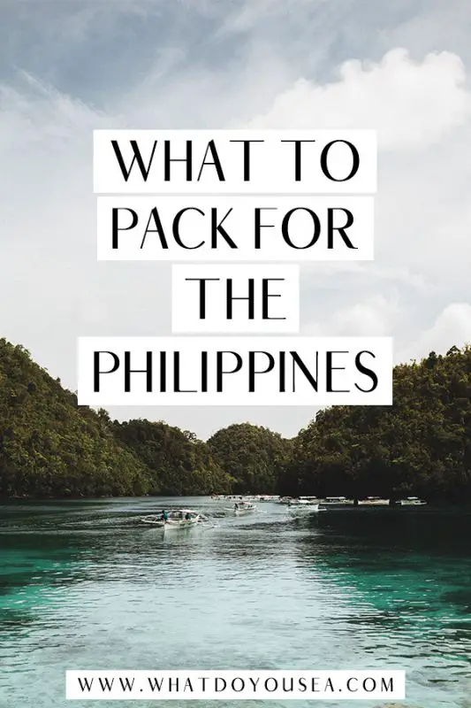 This is THE MOST DETAILED Philippines packing list you’ll find on the internet. It’ll answer all the questions like what to wear, what to bring, and what NOT to bring to The Philippines. Prepare yourself for 6000+ words of all your burning questions about what to pack for 2 weeks in the Philippines! #philippinespackinglist #thephilippines #travelthephilippines