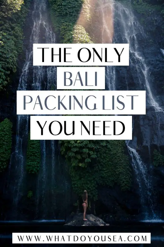 Planning a trip to Bali and need to know what to wear for a comfortable, stylish, and seamless trip? This (perfect) Bali packing list for women gives you everything you need to pack for this Indonesian island dream spot. Everything from travel gear, photography gear, clothing shoes, and more for the perfect trip! #balipackinglist #bali #baliindonesia