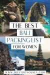 The Ultimate Packing List For Bali, Indonesia | What Do You Sea