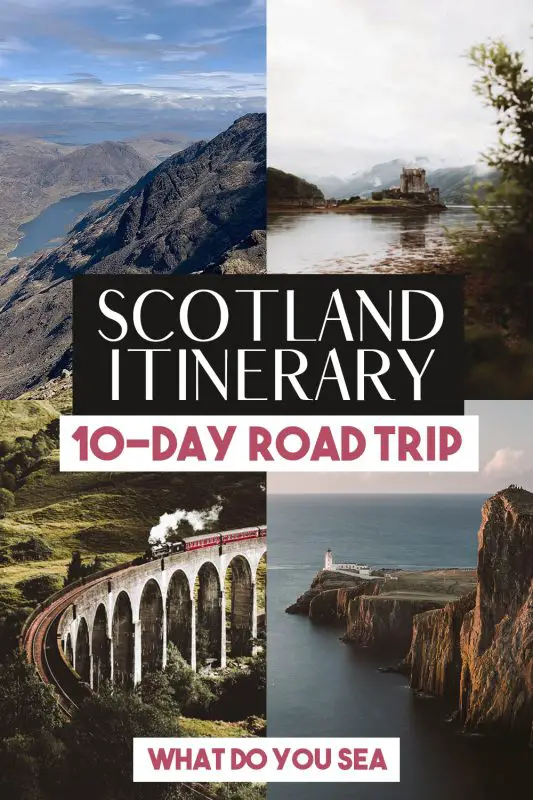 scotland, scotland road trip, scotland itinerary, scotland road trip itinerary, united kingdom, edinburgh, glasgow, highlands, glencoe valley, glenfinnan viaduct, isle of skye, skye