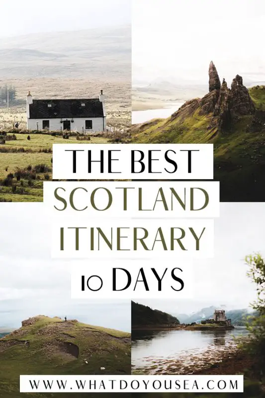 Looking for the ultimate Scotland itinerary for 10 days? This epic road trip begins in Edinburgh and ventures out into the magical beauty of the Scottish Highlands and thoroughly explores the city. It’s the perfect itinerary for first-time visitors to Scotland since you get a taste of the highlights in just under two weeks! #scotlanditinerary #scotlandtravel