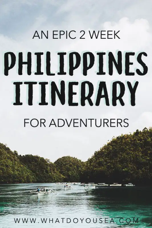 If you only have 2 weeks in the Philippines, this is the perfect itinerary for adventurers that want to go off the beaten path, but still see the gems of the Philippines. These islands are a budget traveler's paradise, so no need to worry about splurging. Explore Siargao, Coron, Southern Leyte, Cebu, Dumaguete, and surrounding islands in this epic itinerary! #travelphilippines #thephilippines
