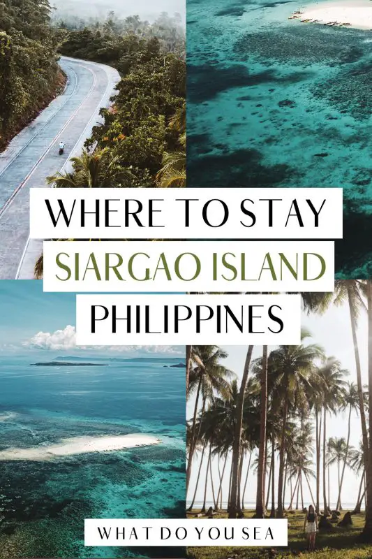 Whether you’re planning on surfing the infamous Cloud 9 surf break, relaxing in luxurious villas, island hopping, and seeing some of the most beautiful sunsets, finding where to stay on Siargao Island is no challenge. The variety of hotels, hostels, guesthouses, and villas are perfect for those seeking a beautiful place to call home while on your travels to the Philippines. Look no further than the BEST places to stay in General Luna and Pacifico with this guide! #visitphilippines #philippines