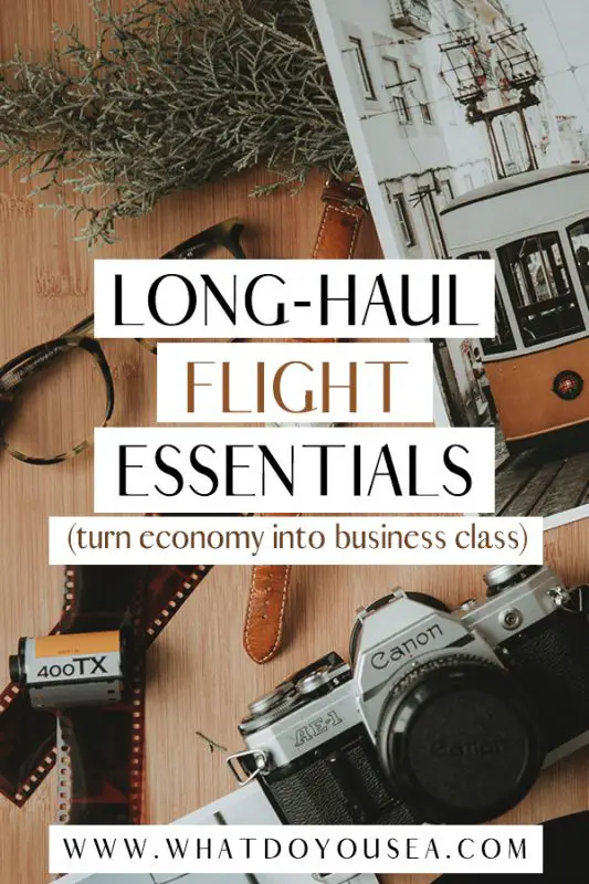 Dreading that long-haul flight that’s standing in the way of you and your dream destination? Throw out all those other packing lists and look no further than this perfectly curated list of long-haul flight essentials. Here you’ll find the best products, tips, snacks, and beauty tips that will have you feeling like you just upgraded to business class! #longhaulflightessentials #traveltips