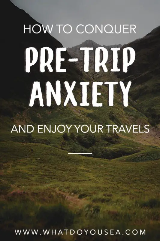 Is pre-trip anxiety swallowing you whole? Even seasoned travelers deal with pre-trip anxiety and even consider canceling their trip entirely when fear of the unknown strikes or fear of other things happening during their travels. But fear not, pre-trip anxiety doesn’t have to be crippling! These are all the ways that I ease my pre-trip anxiety and enjoy my travels! #pretripanxiety