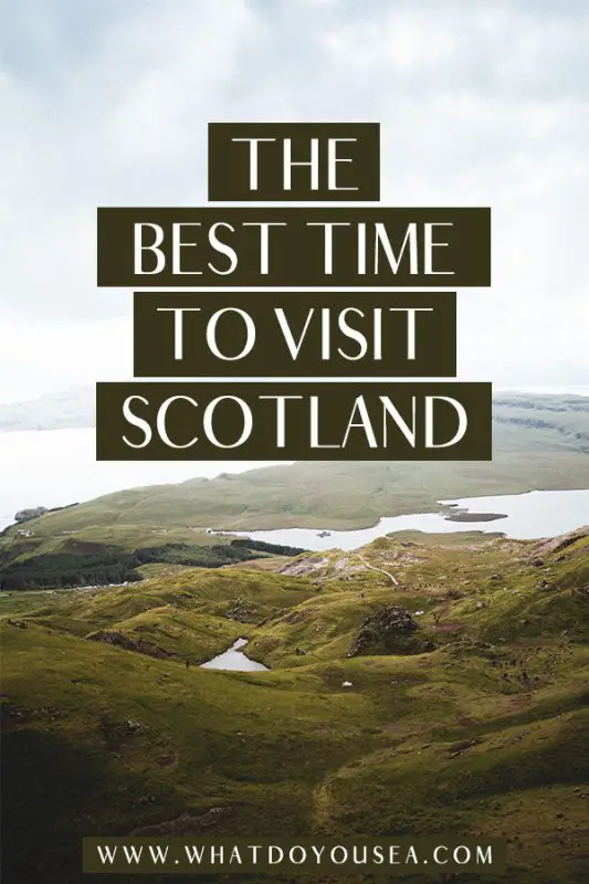 Do you want the most bang for your buck on your trip to Scotland? Do you want moody weather? Sunny weather? Spooky weather? Winter weather? Any weather? In this month-to-month weather breakdown, it covers the best month to travel to Scotland no matter your weather choice as well as when to go to avoid midges, visit the highlands, and more! #visitscotland #scotlandtraveltips