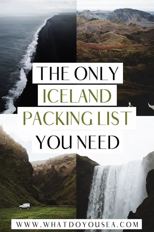 What goes on an Iceland packing list for summer? What is Iceland’s summer weather like? What do I wear? Are you about to head out on an EPIC adventure under the midnight sun? This packing list (arguably the best one), will tell you everything you need to know and everything you need to pack to have a successful summer trip to Iceland. Oh? The best part? There’s also a free Iceland packing checklist in here also. #icelandpackinglist #iceland #traveliceland