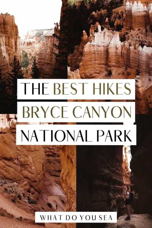 If you’re embarking on an epic road trip through Utah’s National Parks, the Bryce Canyon hikes are trails that you DO NOT want to miss! From the towering hoodoos, to the secluded backcountry hiking trails, I am taking you through the BEST hikes in Bryce Canyon National Park! #brycecanyonhikes #brycecanyonnationalpark