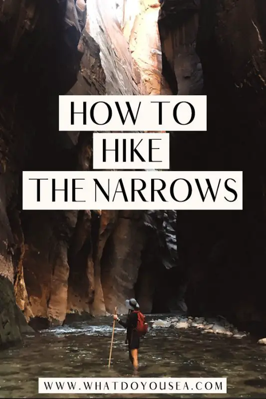 If you’re heading to Zion National Park and planning on conquering the Zion Narrows hike, then I hope you’re prepared to tackle one of the most beautiful hikes in the entire world. In this blog post, I cover absolutely everything you need to know to hike the Narrows: what to pack, hiking details, FAQs, trail descriptions, routes, the permit process, and more! #zionnarrowshike #thenarrowshike