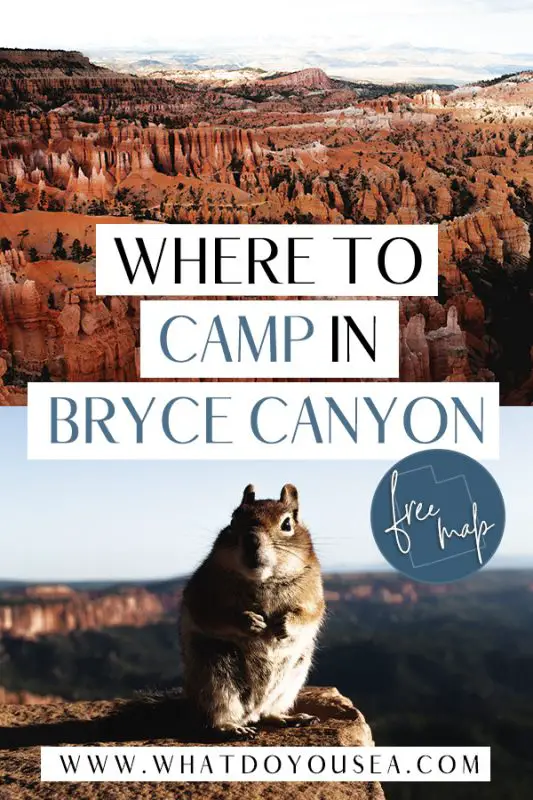 Camping in Bryce Canyon National Park is one of the best ways to explore this underrated park amongst Utah’s Mighty Five. Pack up your camping gear and discover the best campsites inside Bryce Canyon, outside the park, and free alternatives if you’re on a budget! #utah #brycecanyon #camping