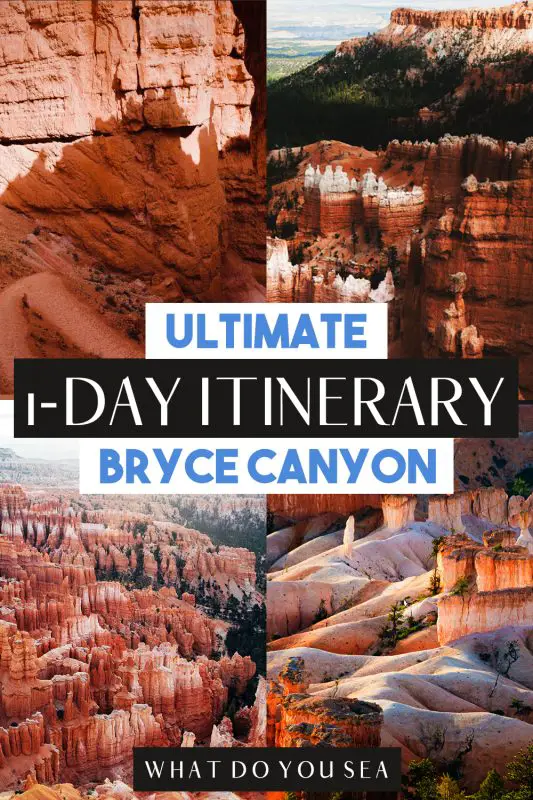 one day in bryce canyon itinerary pin