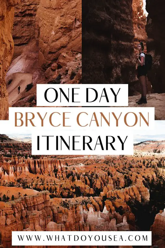 Looking to see all of Bryce Canyon National Park's highlights in only one day? This EPIC itinerary covers the best hikes, viewpoints, and best things to do with 24-hours in this Utah National Park! Begin your day with the Navajo Loop and venture out to Inspiration Point, Bryce Point, and other exciting day hikes! #utahtravel #utahnationalparks